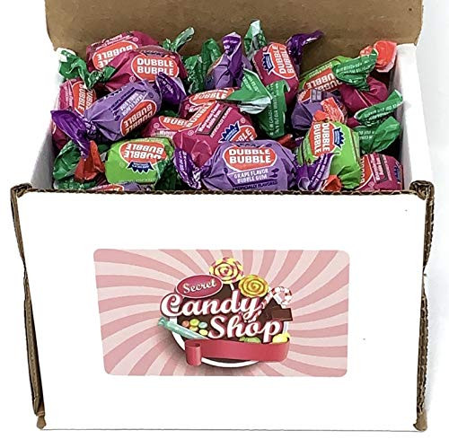 Dubble Bubble Gum  Assorted Flavor in Box  1-5LB Bulk Gum Individually Wrapped