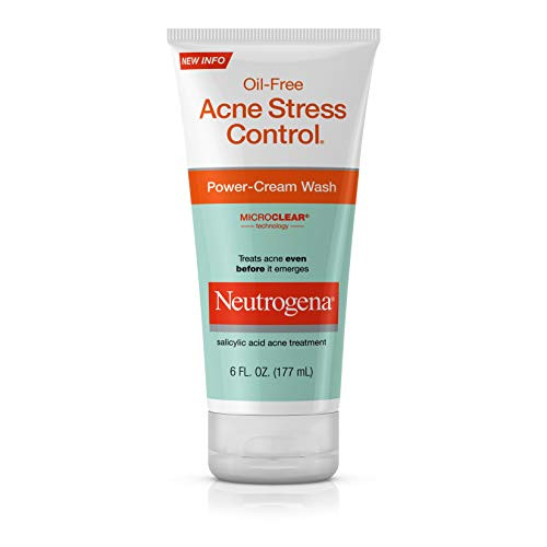 Neutrogena Oil-Free Acne Stress Control Power-Cream Wash-6 oz