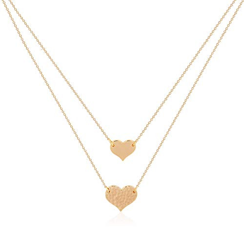 VACRONA Heart Pendant Neckalce 18K Gold Filled Layered Detangler Heart Necklace Layered Necklace Spacer Gold Dainty Tiny Handmade Layering Long Necklace Choker for Women Girls Layering Long Necklace VACRONA Heart Pendant Neckalce 18K Gold Filled Layered Detangler Heart Necklace Layered Necklace Spacer Gold Dainty Tiny Handmade Layering Long Necklace Choker for Women Girls Layering Long Necklace