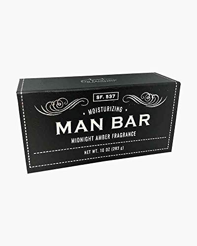 San Francisco Soap Company Deep Cleansing Man Bar  Midnight Amber  10 Ounce 