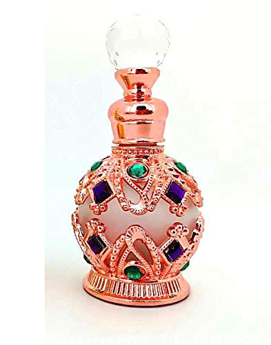 Shenzhao Round Diamond 15ML Refillable Empty Perfume Bottle For Perfume-Essential Oil Rose Gold