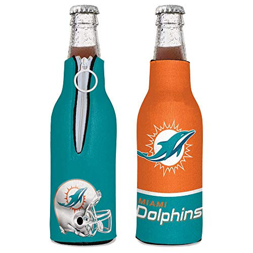 WinCraft NFL Miami Dolphins Bottle Cooler  Team Colors  One Size