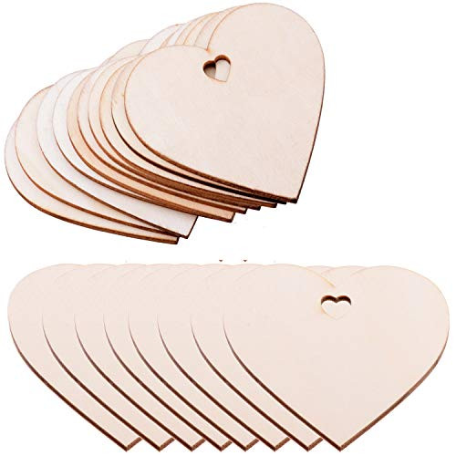 Pack of 50 Wooden Crafts to Paint Christmas Tree Hanging Ornaments Unfinished Wood Cutouts Christmas Decoration DIY Crafts Wooden Heart Cutouts Pack of 50 Wooden Crafts to Paint Christmas Tree Hanging Ornaments Unfinished Wood Cutouts Christmas Decoration DIY Crafts Wooden Heart Cutouts