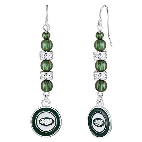 Pro Specialties Group NFL New York Jets Beaded Dangle Earrings