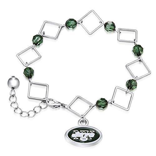 Pro Specialties Group NFL New York Jets Box Link Bracelet