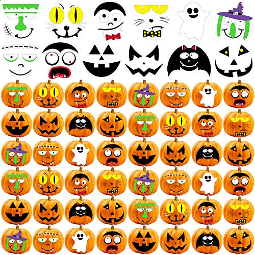 URATOT 48 Pack Halloween Foam Pumpkin Stickers Halloween Pumpkin Decorating Craft Kit Halloween Trick or Treat Pumpkin Stickers URATOT 48 Pack Halloween Foam Pumpkin Stickers Halloween Pumpkin Decorating Craft Kit Halloween Trick or Treat Pumpkin Stickers