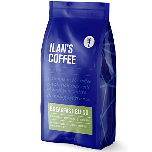 ILANS PREMIUM WHOLE BEAN COFFEE in BREAKFAST BLEND Fresh Roasted Espresso Beans Medium Roast Arabica Robusta Coffee Beans Deliciously Alternative Gourmet Blends Guaranteed Cafe Quality ILANS PREMIUM WHOLE BEAN COFFEE in BREAKFAST BLEND Fresh Roasted Espresso Beans Medium Roast Arabica Robusta Coffee Beans Deliciously Alternative Gourmet Blends Guaranteed Cafe Quality