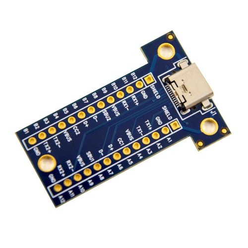 USB Type C Female Receptacle Breakout Board v2-0