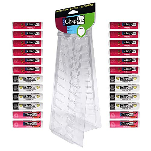 Chap-Ice   assorted lip balm - cherry SPF-4  original SPF-4  watermelon - set of 24 Display - Unassembled