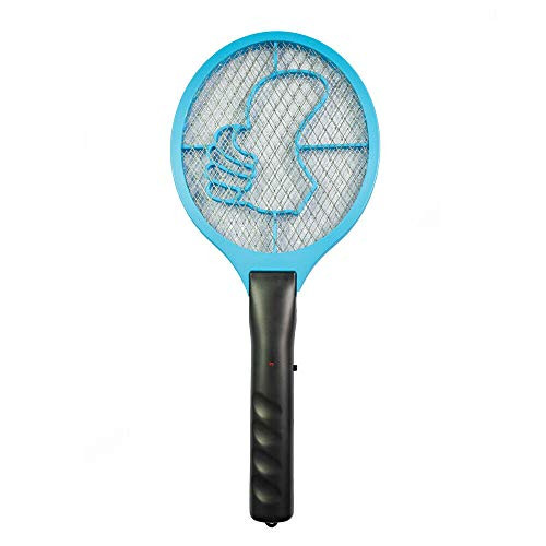 Superway Mosquito Trap Bug Zapper Electric Fly Swatter Handheld 3000volt Mosquito Fly Gnat Zapper Racket  LED Light  Safe to Touch with 3-Layer Safety Mesh for Indoor and Outdoor Pest Control