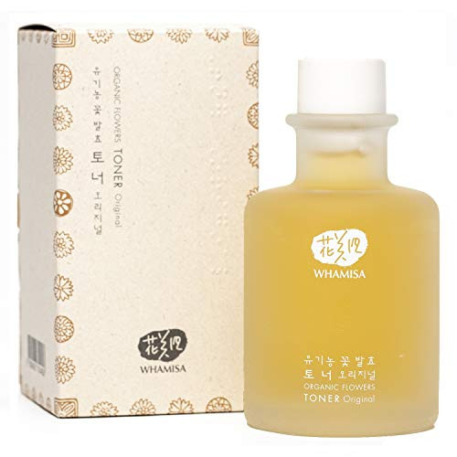 Whamisa Natural Fermentation Organic Flowers Essence Toner Original - 1-1 Fl Oz - 33-5ml - BDIH Certified  Original Dermatest Excellent  Vegan  Alcohol-free Toner  Eco-Friendly Package