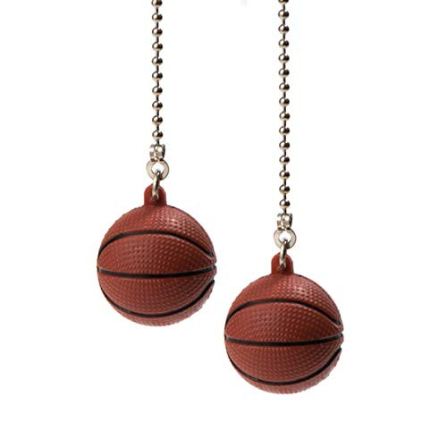 Ceiling Fan Pull Chain Ornaments Extension Basketball Light Pull Chains for ceiling fans Lights Lamp 2Pack