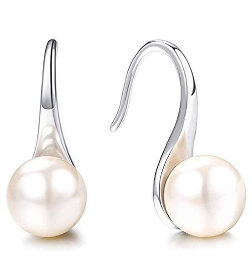 Sllaiss Women Pearl Drop Earrings  925 Sterling Silver Drop Pearl Earrings  AAA White Freshwater Cultured Pearl from Swarovski Pearl Dangle Earrings with Gift Box for Lover-Sister-Mom-Friend-Daughter Sllaiss Women Pearl Drop Earrings  925 Sterling Silver Drop Pearl Earrings  AAA White Freshwater Cultured Pearl from Swarovski Pearl Dangle Earrings with Gift Box for Lover-Sister-Mom-Friend-Daughter
