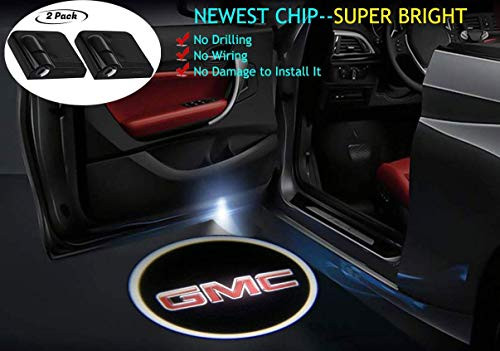 GMC Wireless Car Door LED  Projector Light Courtesy Welcome Logo Light Shadow Ghost Laser Lamp