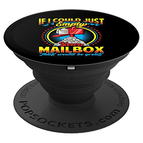 Mailman Postal Worker Full Mailbox Funny PopSockets Grip and Stand for Phones and Tablets