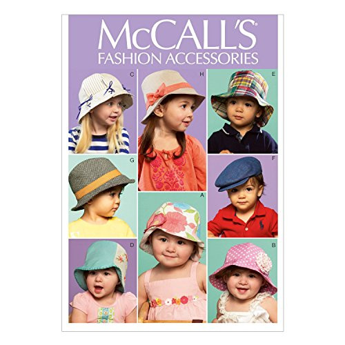 McCall Pattern Company M6762OSZ Infants'/Toddlers' Hats Sewing Template, One Size Only