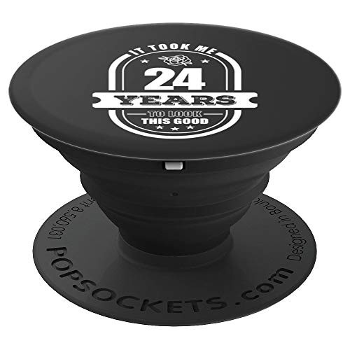 24th Birthday Gifts for Men Age 24 Year Old Retro 1996 Son PopSockets Grip and Stand for Phones and Tablets