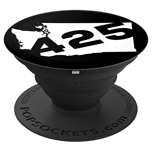 425 Area Code Washington PopSockets Grip and Stand for Phones and Tablets
