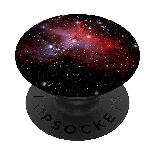 Space Nebula Galaxy Red Phone Holder PopSockets PopGrip  Swappable Grip for Phones   Tablets