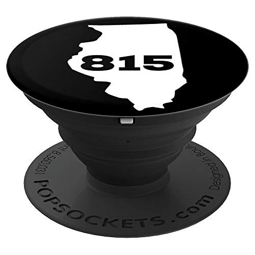 Vintage 815 Area Code Illinois PopSockets Grip and Stand for Phones and Tablets