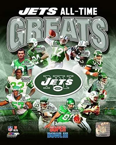 New York Jets All-Time Greats Composite Photo Size  8  x 10