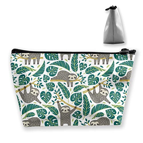Sloth Roomy Cosmetic Bag Waterproof Travel Makeup Toiletry Pouch Small Accessories Organizer with Zipper for Teens Girls Purse Sloth Roomy Cosmetic Bag Waterproof Travel Makeup Toiletry Pouch Small Accessories Organizer with Zipper for Teens Girls Purse