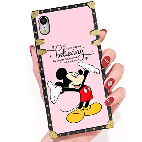 DISNEY COLLECTION iPhone Xr Case Disney Mouse Mickey Square Phone Case Cover Soft TPU 360 Degree Luxury Shockproof Protective Case Compatible for iPhone Xr 6-1 Inch DISNEY COLLECTION iPhone Xr Case Disney Mouse Mickey Square Phone Case Cover Soft TPU 360 Degree Luxury Shockproof Protective Case Compatible for iPhone Xr 6-1 Inch