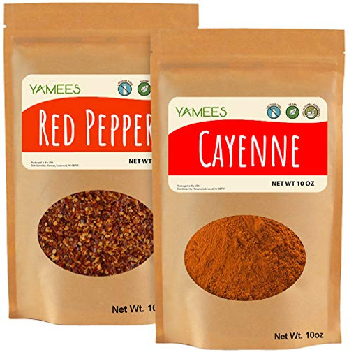 Yamees Crushed Red Pepper Flakes   Cayenne Red Pepper - Bulk Spices   Seasoning - Basic Essential Spices