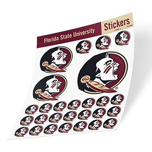 Florida State University NCAA Sticker Vinyl Decal Laptop Water Bottle Car Scrapbook Type 3 Sheet