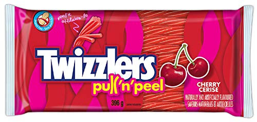Twizzlers Cherry Pull N Peel Party Pack  396 Gram-13-96 Ounces  Imported from Canada