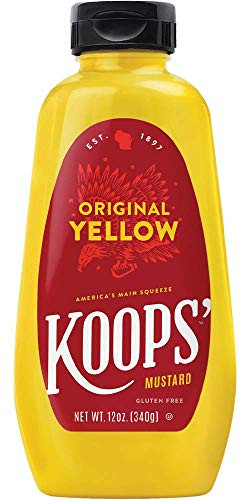 Koops  Original Yellow Mustard  12 oz- Bottle  4-Pack