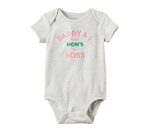 Carter s Baby Girls  Mom s The Boss Bodysuit 12 Months
