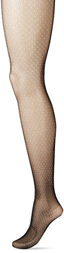 Just My Size Women s Plus Size Dot Net Tights 2-Pack  black  3X-4X