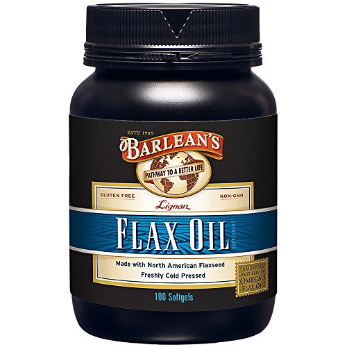 Barlean s Lignan Flax Oil Softgels  100 Count Bottle