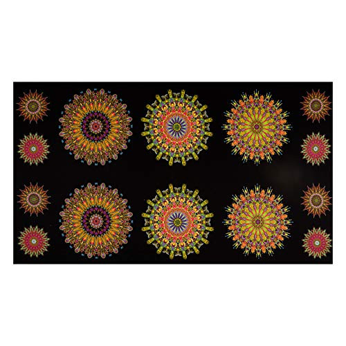 Benartex Where in the World 24in Panel Pink-Multi Quilt Fabric