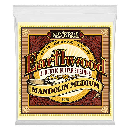 Ernie Ball Earthwood Mandolin Medium 80-20 Bronze Loop End Set  -010 - -036