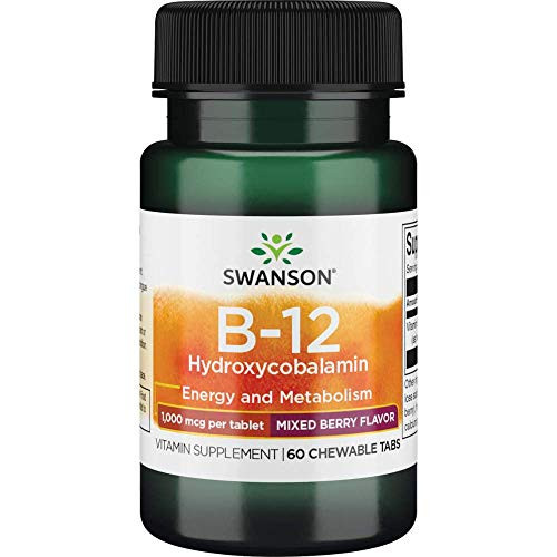 Swanson Supplemelts Vitamin B-12 1000 mcg 60 Chwbls Swanson Supplemelts Vitamin B-12 1000 mcg 60 Chwbls