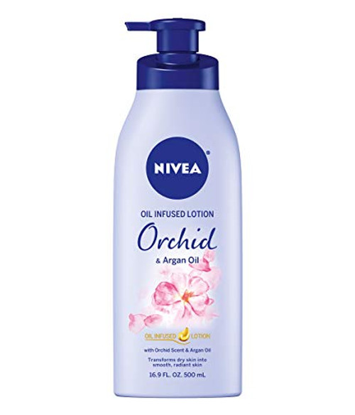 NIVEA Oil Infused Body Lotion Orchid and Argan Oil  16-9 Fluid Ounce