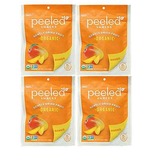 Peeled Snacks Organic Dried Fruit  Original Mango  2-8 Ounce  4 Count