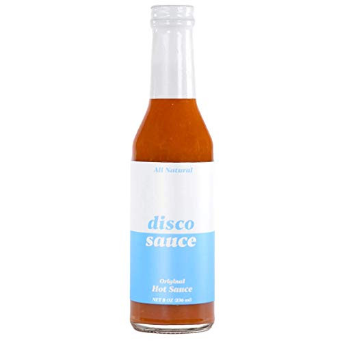 Disco Sauce Original Hot Sauce 8 oz- - All-Natural Sweet Heat Hot Sauce Medium with Pineapple  Habanero and Jalapeno Peppers - Gluten-Free