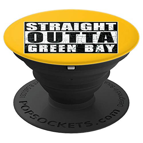 Straight Outta Green Bay Fantasy Football Fan Hometown Pride PopSockets Grip and Stand for Phones and Tablets Straight Outta Green Bay Fantasy Football Fan Hometown Pride PopSockets Grip and Stand for Phones and Tablets