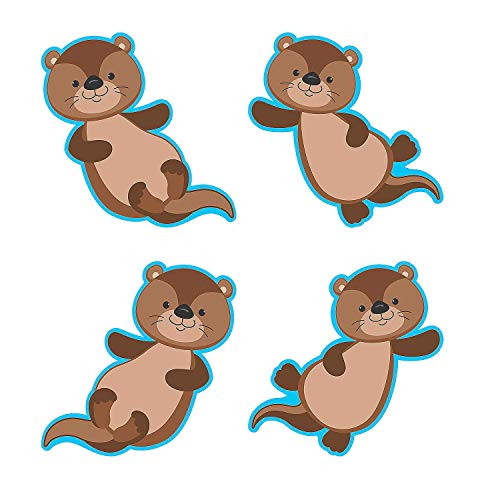 Fun Express Otter Bb Cutouts - 48 Pieces - Educational and Learning Activities for Kids Fun Express Otter Bb Cutouts - 48 Pieces - Educational and Learning Activities for Kids