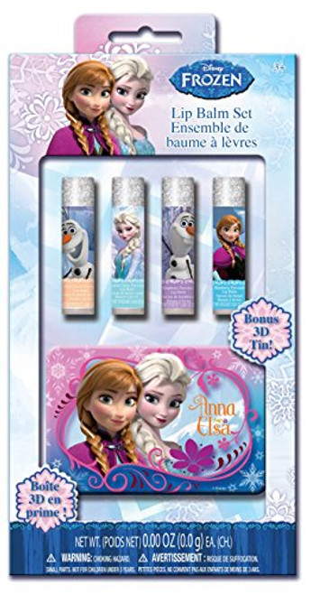 Townley Girl Disney Frozen Lip Balm Set with Glitter Box Carrying Case 4 pack with latching box Townley Girl Disney Frozen Lip Balm Set with Glitter Box Carrying Case 4 pack with latching box