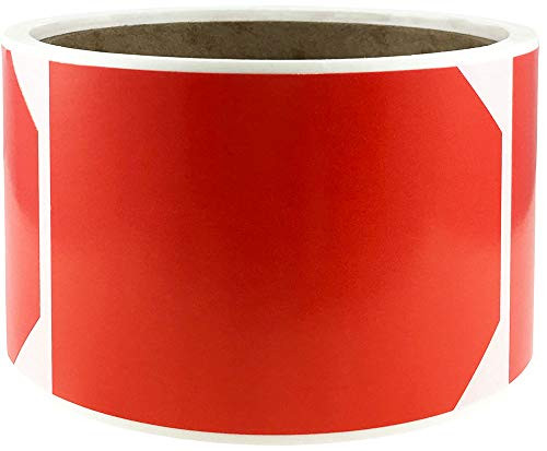 Blank Red Gift Tags Holiday Present Stickers 2 x 3 Inch 100 Total Labels