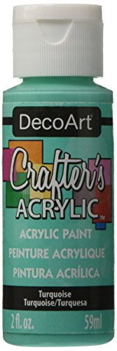 DecoArt Crafter s Acrylic Paint  2-Ounce  Turquoise