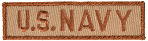 EagleEmblems PM0449 Patch-USN,Tab,US.Navy (Desert) (1.25x4.75'')