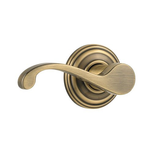 Kwikset Commonwealth Left-Handed Half-Dummy Lever in Antique Brass