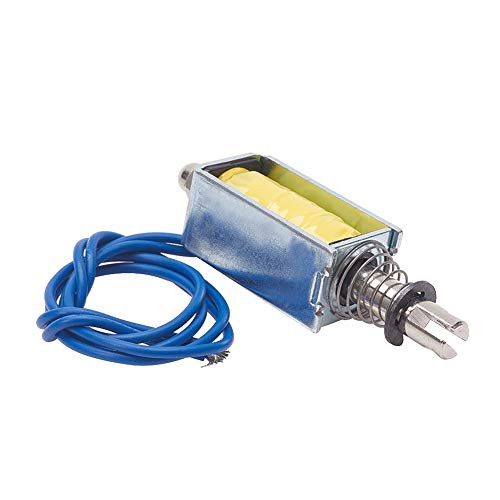 Fielect DC 12V 6N 10mm Stroke Push Pull Type Open Frame Solenoid Electromagnet Linear Motion ZYE1Tau-0530Z