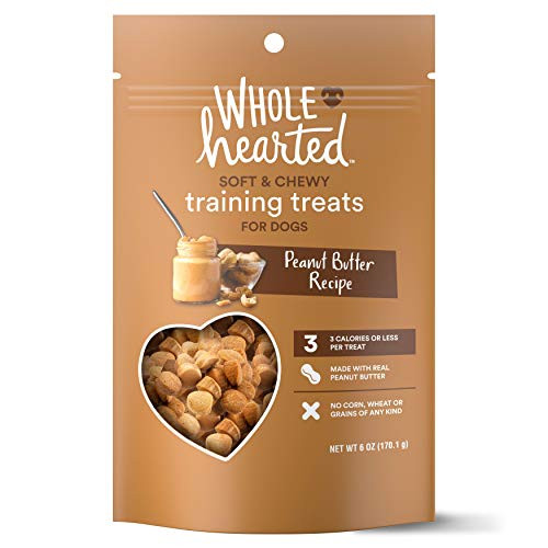 WholeHearted Grain-Free Tender Tidbits Peanut Butter Recipe Dog Training Treats  6 oz-