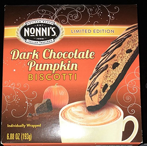 Nonnis Dark Chocolate Biscotti Limited Edition 8 Individually Wrapped Biscotti  Total Weight 6-88 Oz-